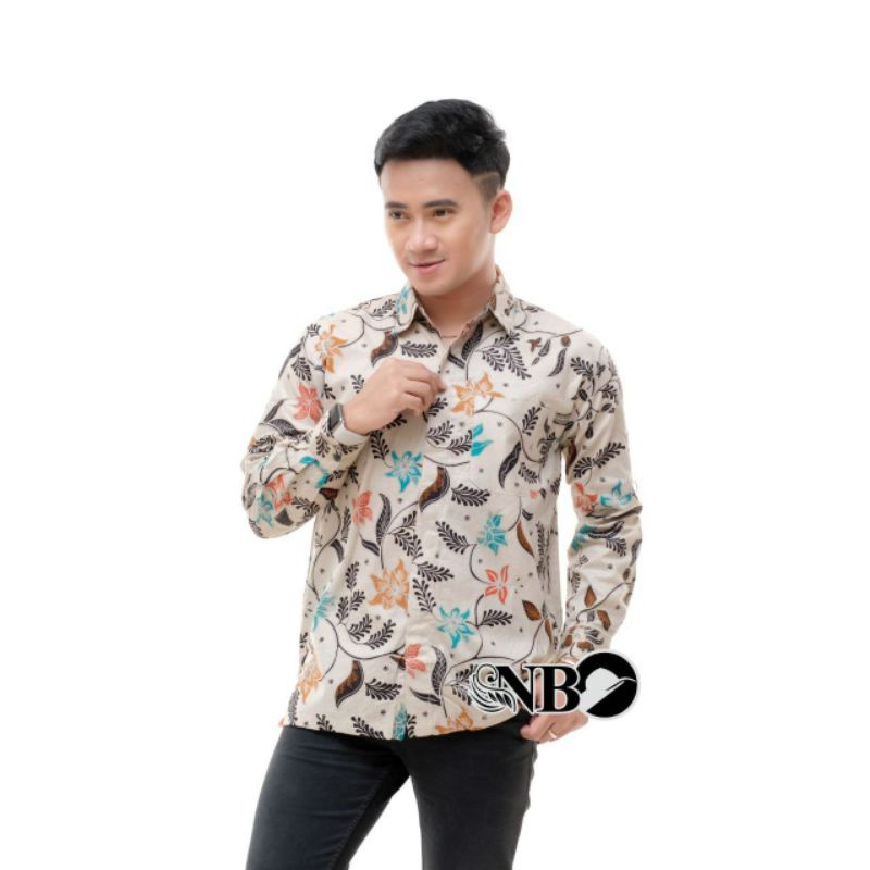 Kemeja Batik Pria Batik Pria Baju Batik Pria Lengan Panjang Nahla Batik Pekalongan