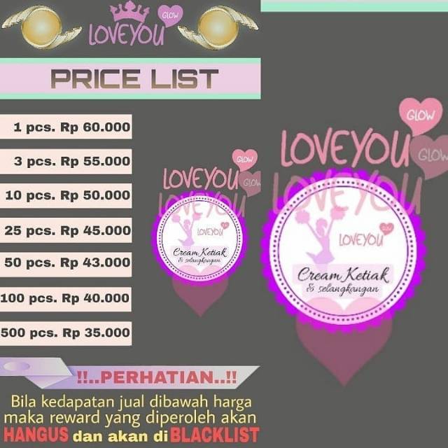 Love You Glow / LYG Cream Ketiak & Selangkangan