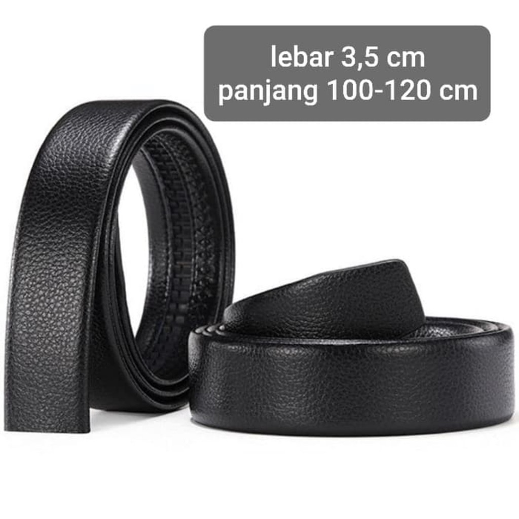 Tali kulit rel tanpa kepala lebar 3,5cm