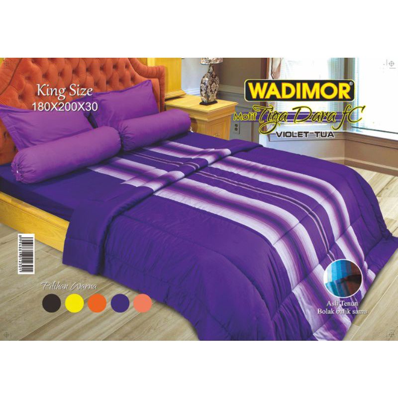 SPREI WADIMOR - MOTIF TIGA DARA (Langsung dari Pabrik)