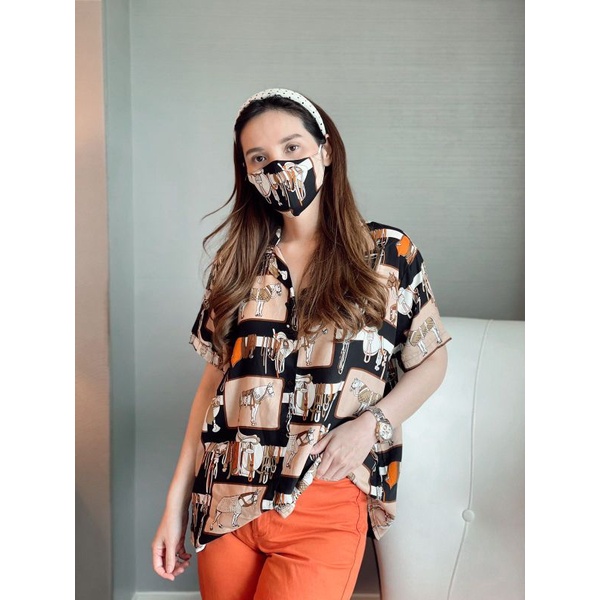 Consennso printed daily blouse