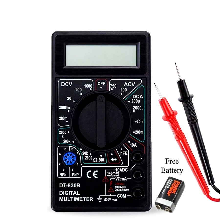 MULTIMETER AVOMETER MULTITESTER DIGITAL DT-830B DT830B