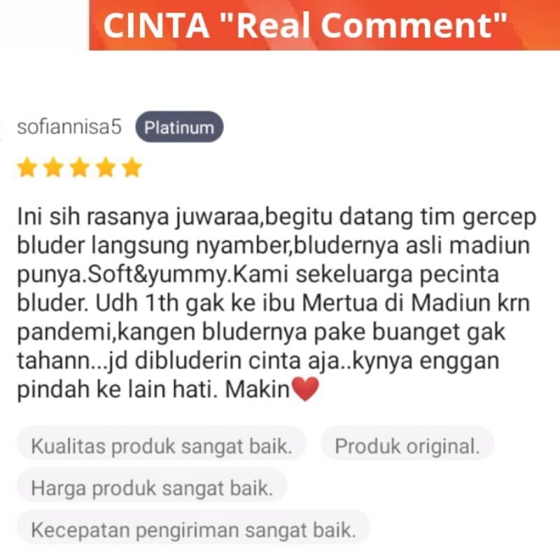 Paket Khusus Pengiriman Via GOSEND/GrabExpress Bluder Cinta Roti Asli Madiun Gojek Instan Kurir