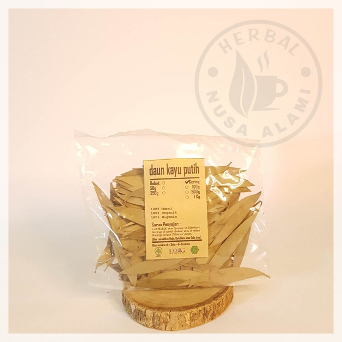 

DAUN KAYU PUTIH KERING | PREMIUM | Melaleuca Leucadendra 100g