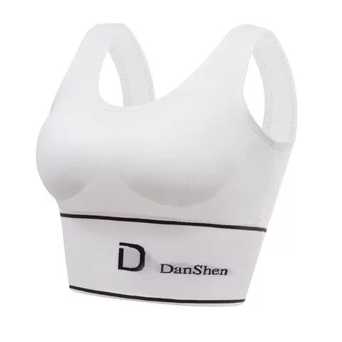 Sport Bra Gym Bra Olahraga Push Up Wanita Tanpa Kawat Sexy Import Tmall88-PUTIH