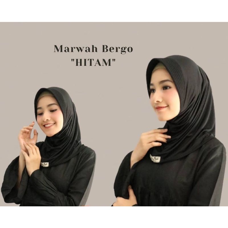 Hijab Sport/ Hijab Sport Jersey/ Bergo Jersey Pendek