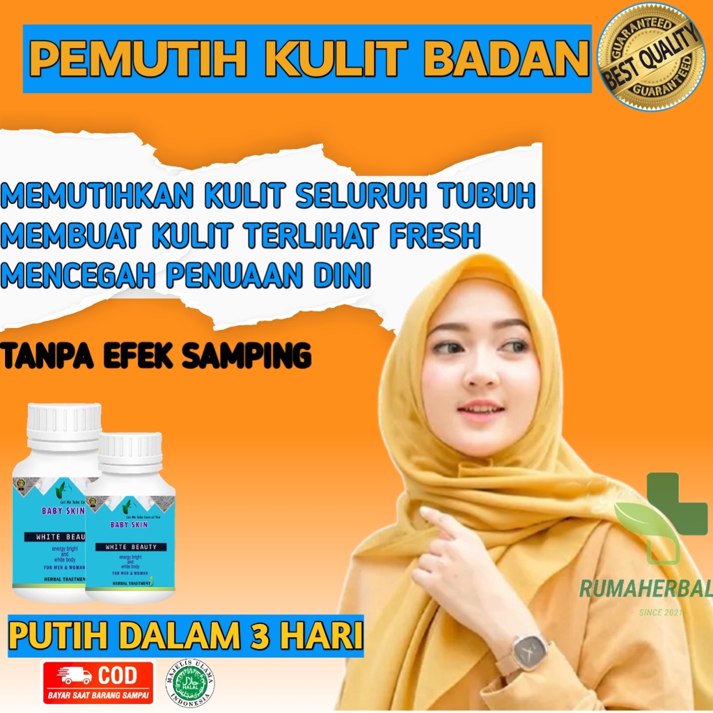 Pemutih Kulit Badan Permanen Seluruh Tubuh