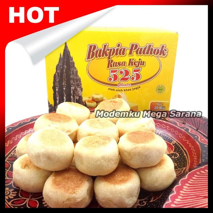 

20 biji Bakpia Pathok 525 Asli Jogja Kering Keju ~ kp1465