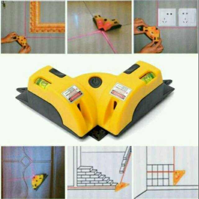 Alat Ukur Siku Kelurusan Permukaan Lantai Keramik Laser Square Line