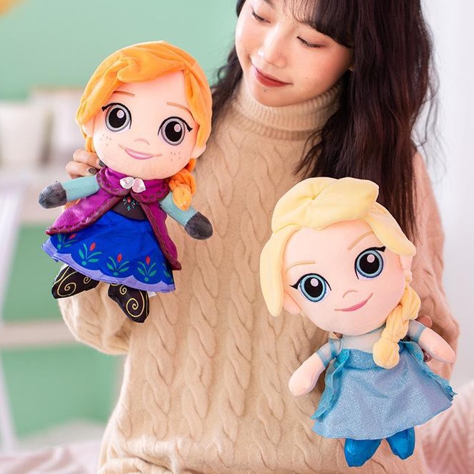 BONEKA ELSA FROZEN ORI AOGER DISNEY 30cm NEW Boneka Hadiah Natal Boneka Frozen Boneka Aoger Boneka K