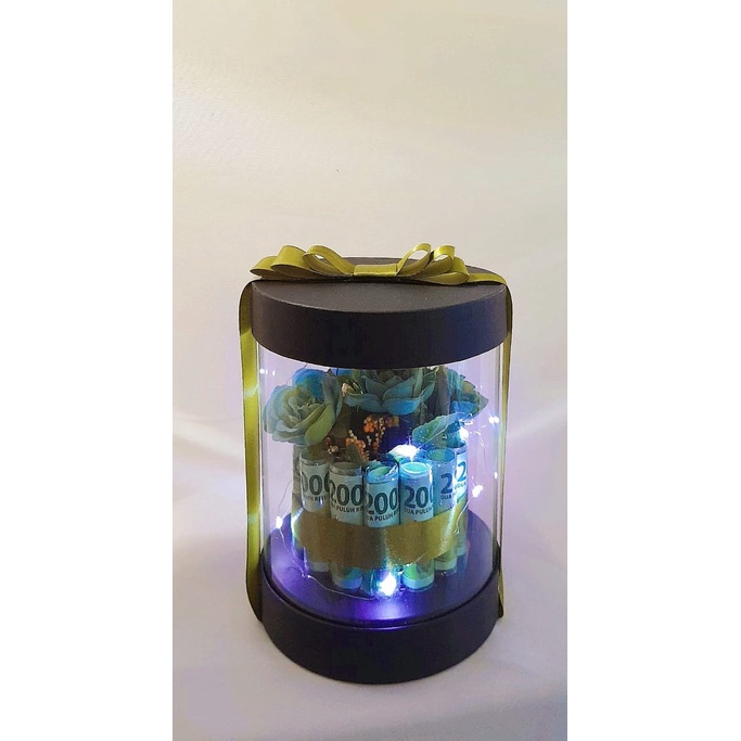 Flowers round box artificial / bloom box / round box / flower box / Money Box / Money tube / Bloom B