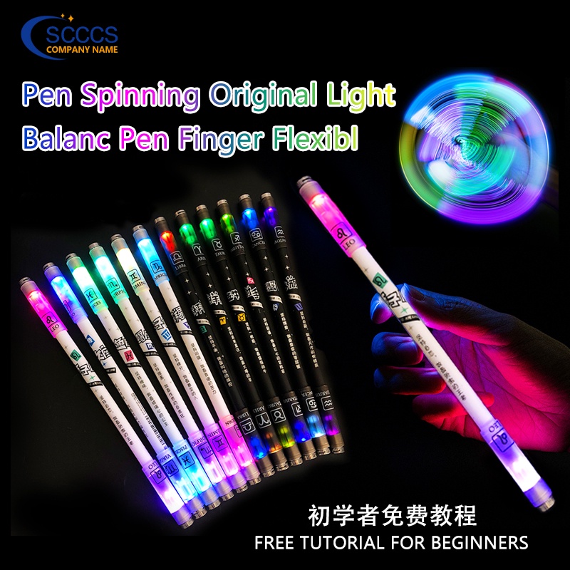 Pen Spinner Original Dengan Lampu LED