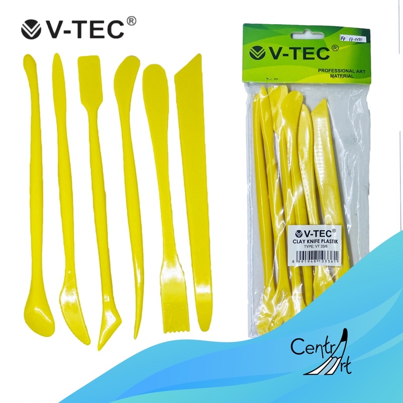 

Alat clay Vtec / clay tools / clay sculpting tools / Alat ukir clay plastik / clay knife plastik