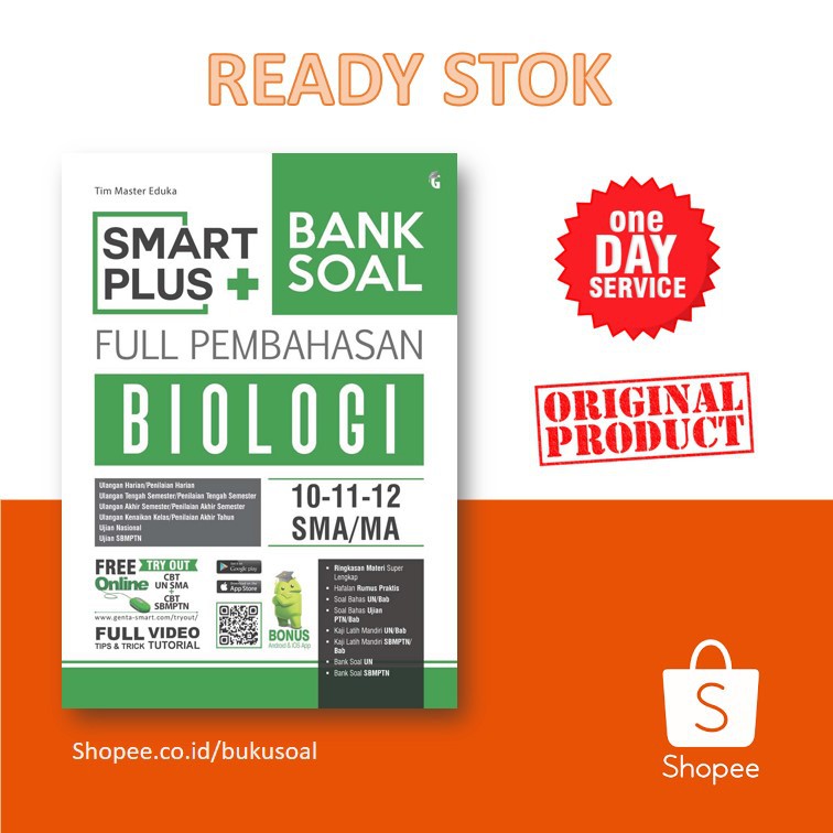 Buku Smart Plus Bank Soal Biologi Sma Ma Shopee Indonesia