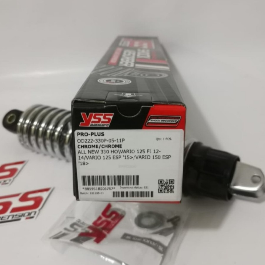 Shockbreaker YSS 330mm Chrome Shock YSS 330 mm Vario Beat Crome PRO ZR