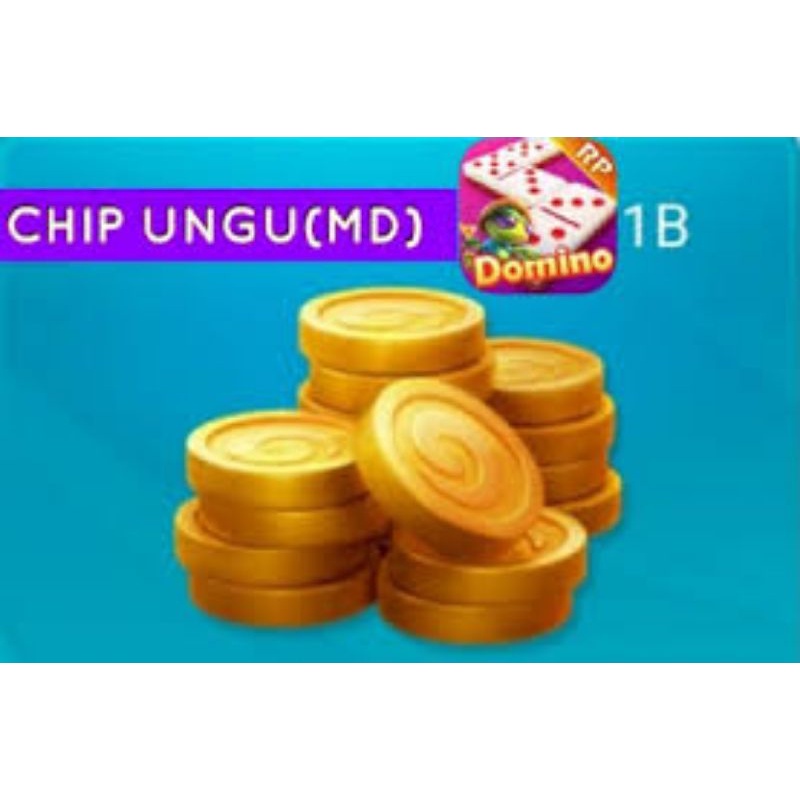 Domino chip ungu Cara Top