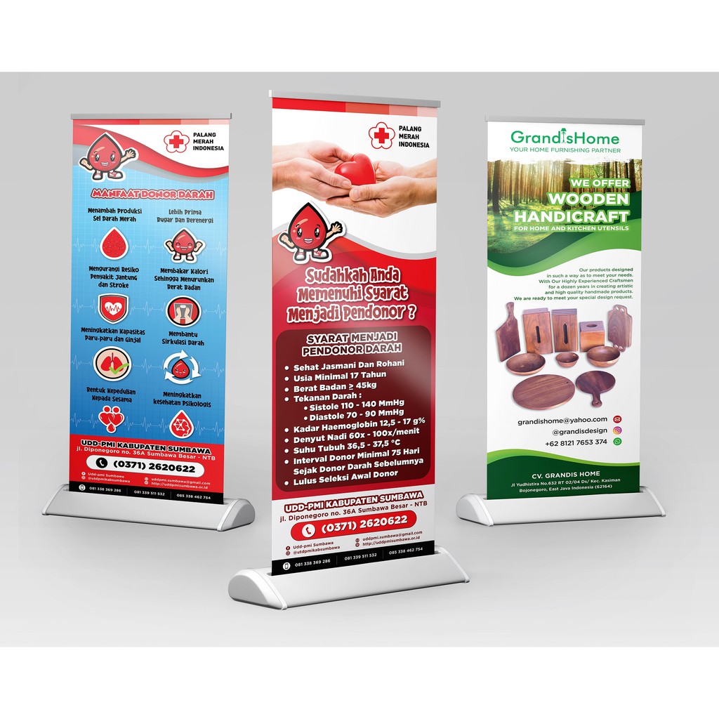 Jual Jasa Desain Banner X Banner Roll Up Banner Indonesia Shopee