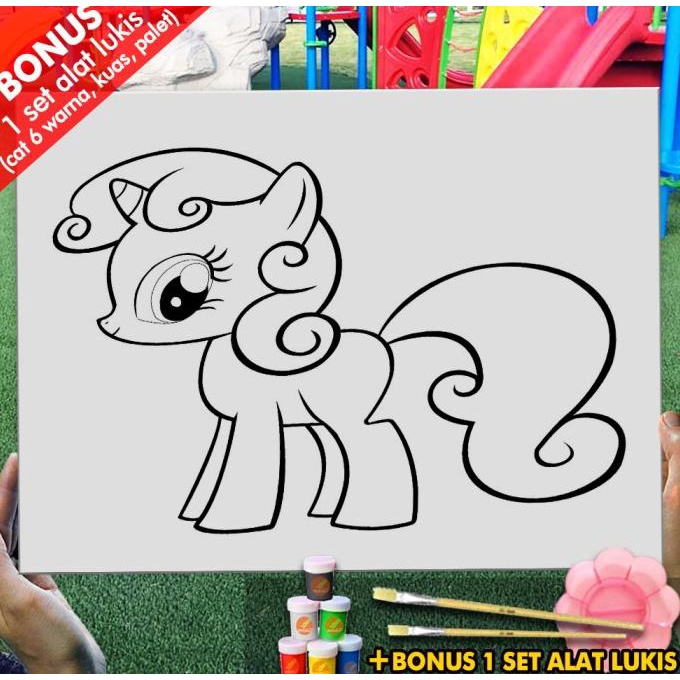 

Kanvas Menggambar Anak Lidl My Little Pony 30x40 cm MEL1189