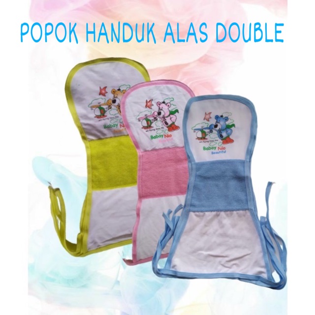 (ISI 3) POPOK KAIN TALI BAYI BARU LAHIR BAHAN KATUN DAN HANDUK / POPOK BAYI BAHAN HANDUK