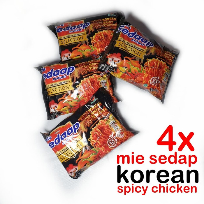 

4x mie sedap MI SEDAP korean spicy chicken mie rasa ayam pedas