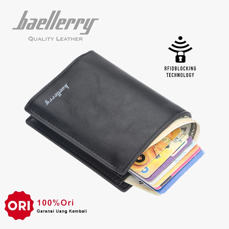 BAELLERRY K9112 Dompet Kartu Pria Bahan Kulit PU Leather Premium WATCHKITE WKOS