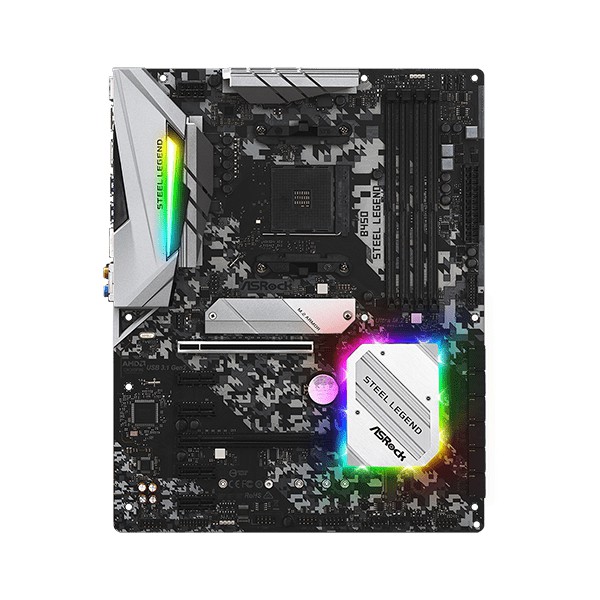 Asrock B450 STEEL LEGEND - Socket AM4 ATX Motherboard