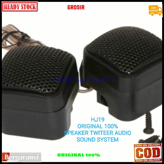 G19 Piezo tweeter super treble twiter speaker original 100% spk mini mobil car audio sound sistem music musik suround magnet kualitas arrow bagus surround tambahan suara vokal vocal digital auto dome airrow coil booster G19   Harga 2 pcs  Bisa DIPAKAI SEG