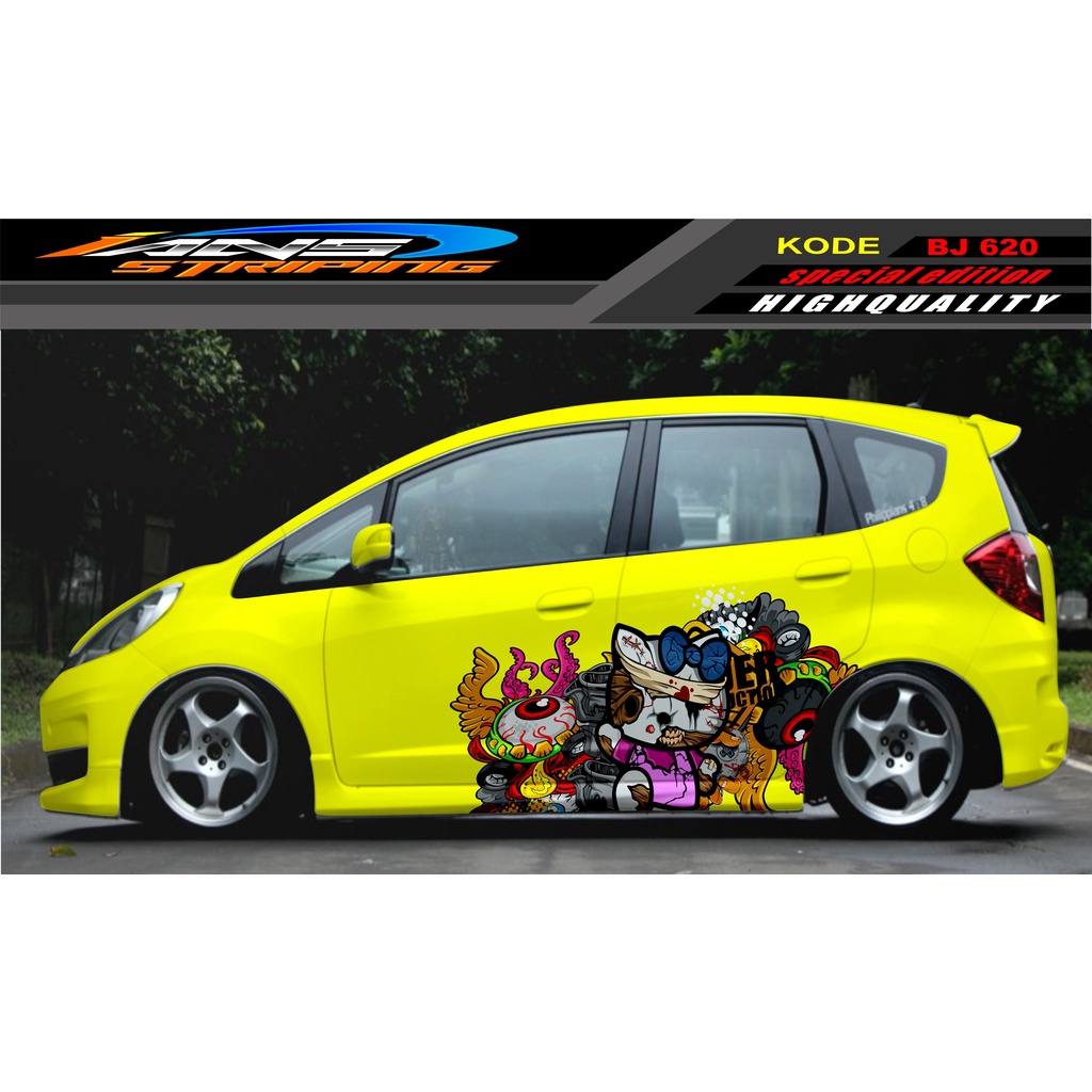 DECAL STICKER MOBIL JAZZ BRIO AVANZA SIGRA YARIS / STIKER VARIASI MOBIL / MODIF STICKER MOBIL 620