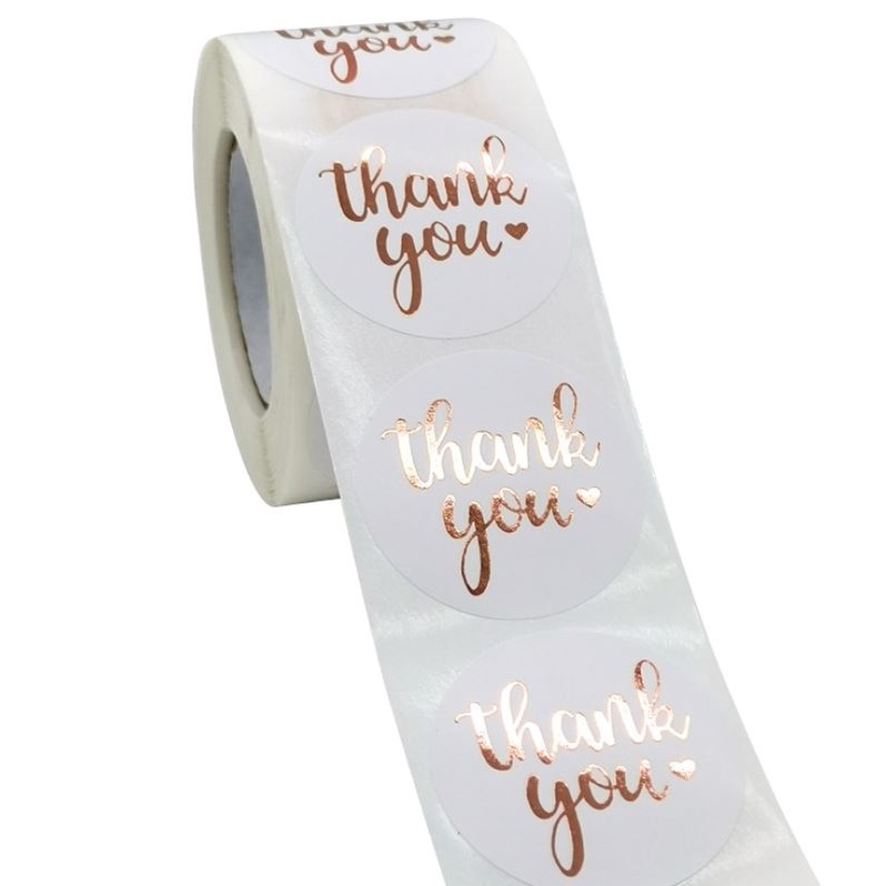 

Sticker Stiker Roll Label Cookies Kue Permen Goodie THANK YOU 57