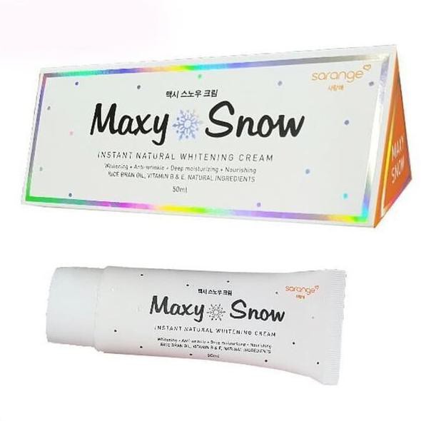 Promo AK SARANGE Maxy Snow Natural Whitening Cream BPOM Original Terbaru