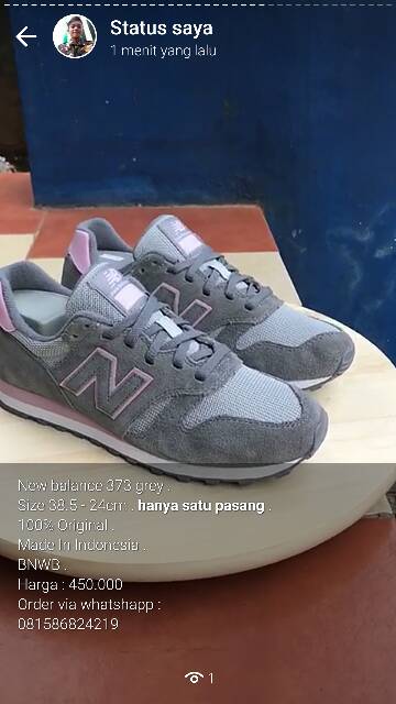 new balance 373 size 5