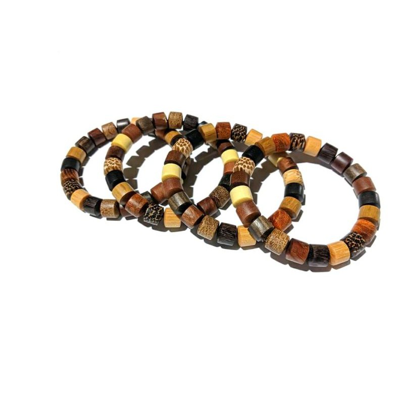 gelang kayu kombinasi 12 kayu