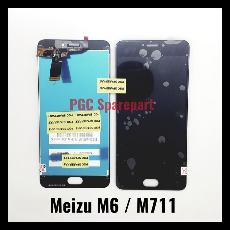 Original Oem Lcd Touchscreen Fullset Meizu M6 - Meizu M711 - Hitam Kode 1173