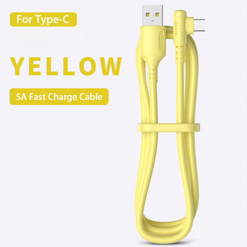 Vaorlo Kabel Data / Charger Micro Usb Tipe-C 8Pin 5A Bahan Silikon