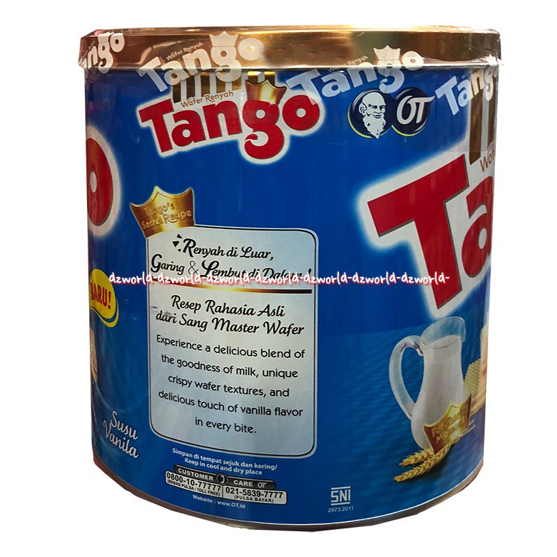 Tango Wafer Vanilla Coklat 300gr Milk Renyah Baru Wafer Susu Vanila Chocolate Tengo Kemasan Kaleng Tanggo