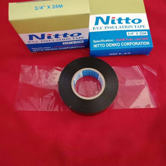 Isolasi hitam nitto besar isolasi nitto lakban hitam isolasi kabel listrik