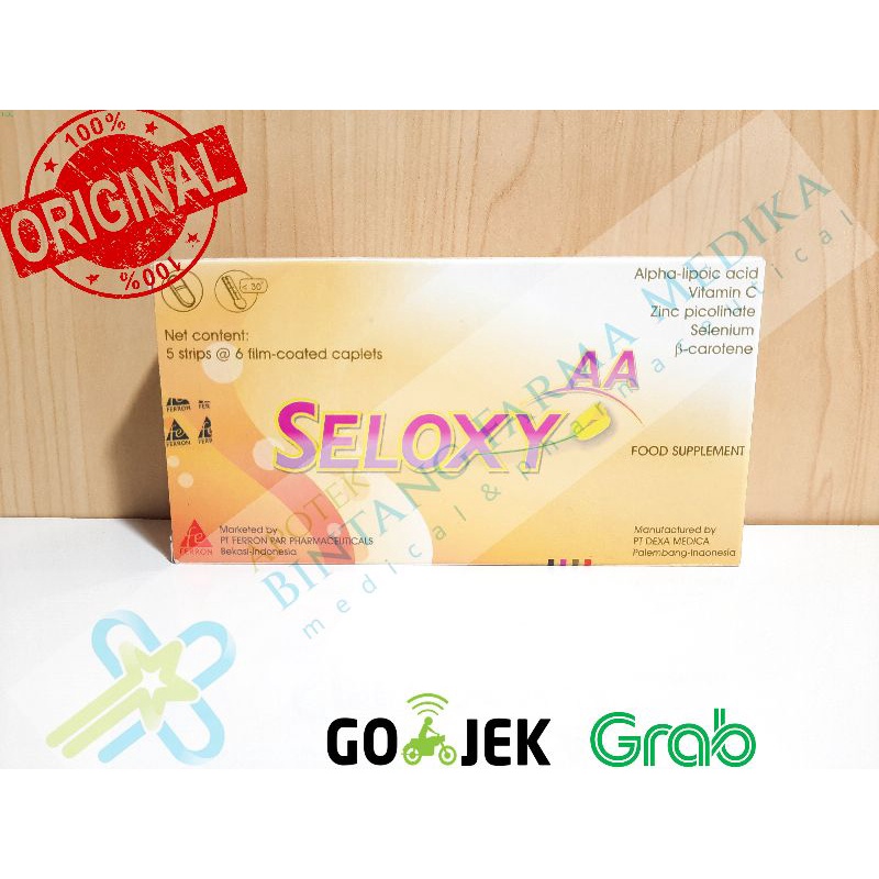 Seloxy AA isi 30 kaplet/Seloxy Aa Strip/Seloxy Kuning