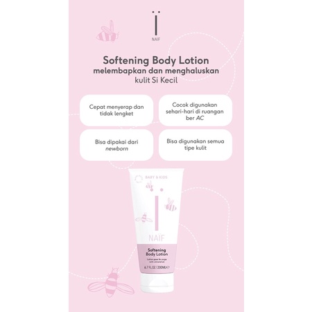 NAIF SOFTENING BODY LOTION 200 ml - Baby lotion