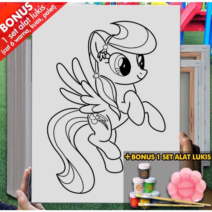 

Kanvas Mewarnai Anak Mini Little Pony 30x40 cm MEL1172