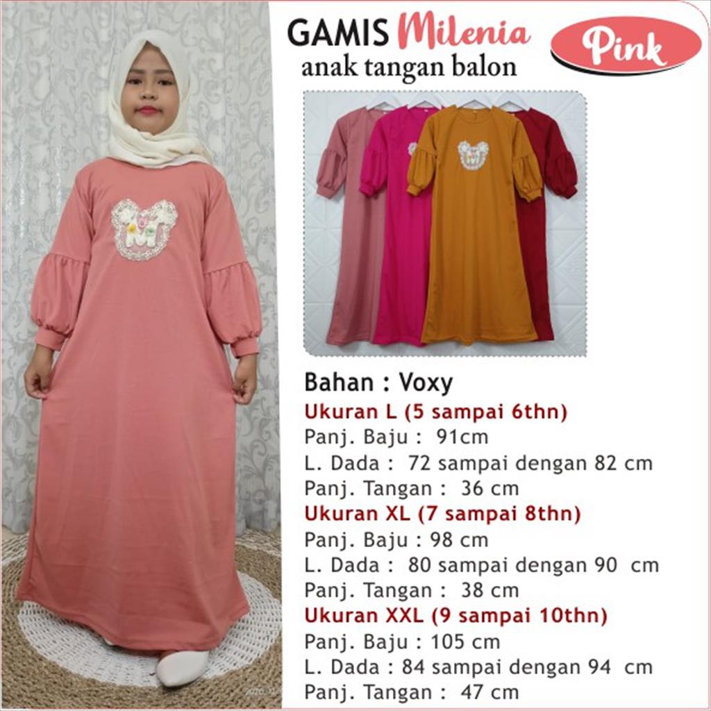 LS175. GAMIS ANAK SAFEA PEREMPUAN DRESS CEWEK LUCU FASHION PAKAIAN MUSLIM KEKINIAN