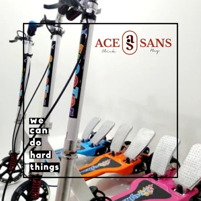 Skuter Dual Pedal Skuter Genjot Scooter Otopet I Skuter I Otopet I Skuter Anak I Otopet Anak