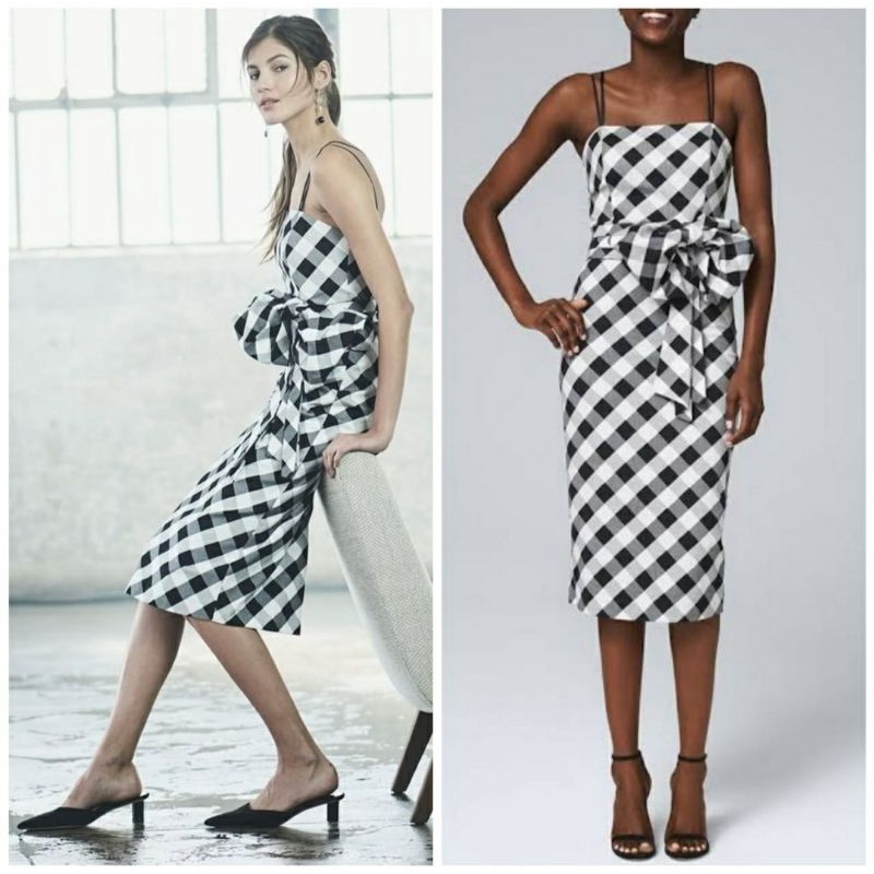 Dress Sheath Gingham Dress WHBM