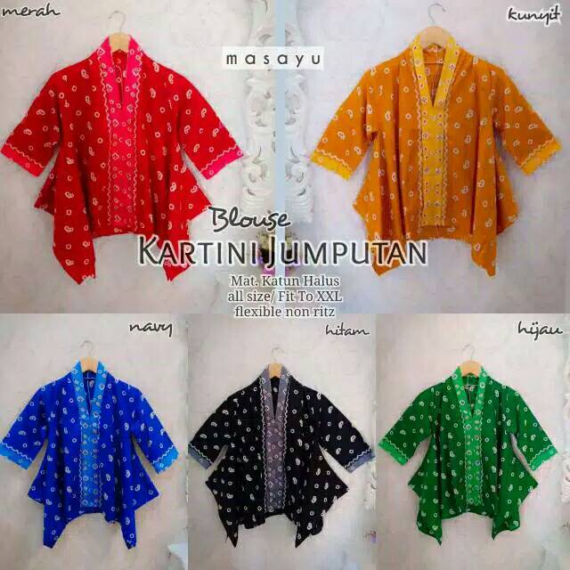 Blus kartini jumputan