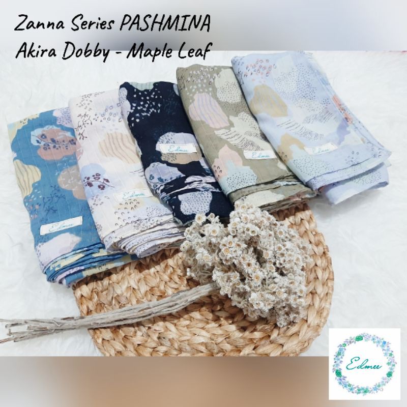 Pashmina Motif - Akira Dobby Maple Leaf (set masker)