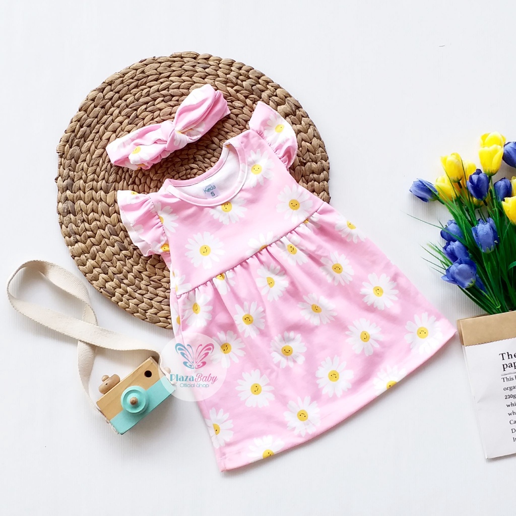 Plazababyku MX DRESS CELLINE dress bayi bunga 3-18 bulan Free headband PART5