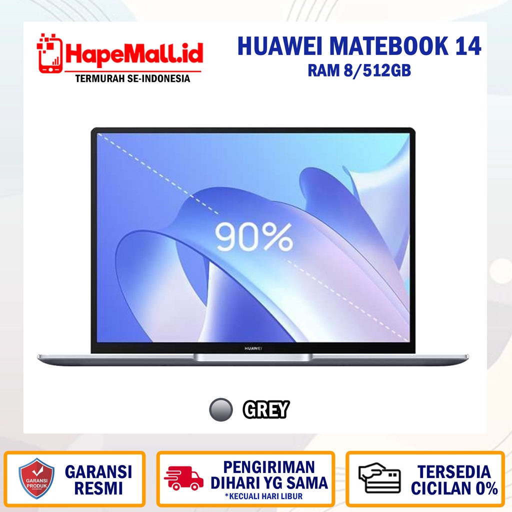 HUAWEI MATEBOOK 14 CORE I5 RAM 8/256GB GARANSI RESMI HUAWEI INDONESIA TERMURAH