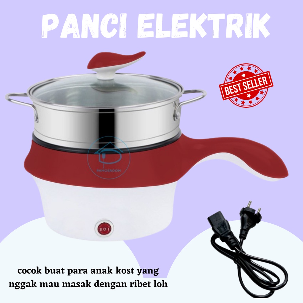 TERLARIS!! PANCI ELEKTRIK/LISTRIK/WAJAN/KUKUS/FRYING PAN PORTABLE/ELECTRIC COOKING