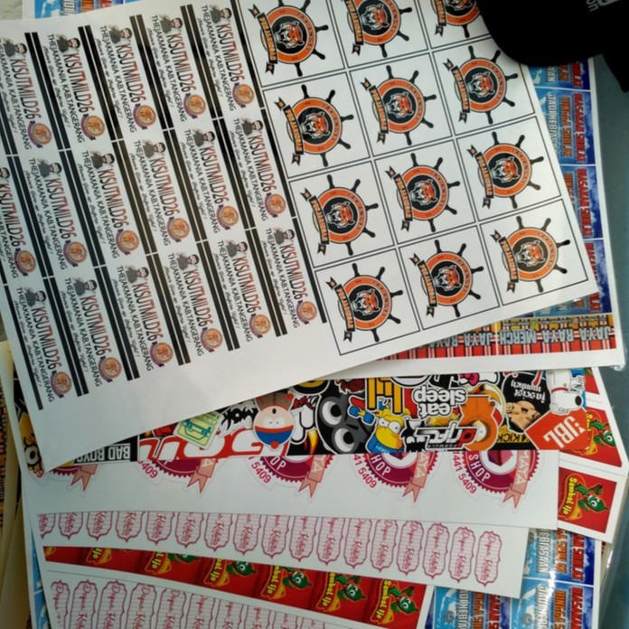 

TERMURAH Cetak Stiker A3 Label Logo Makanan Minuman Skincare Kue Tempelan Sticker Pengiriman Print