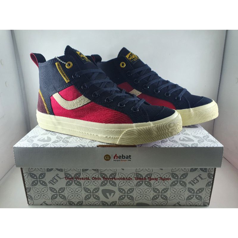 Sepatu Kets Ventela X NevertooLavish Sang Ayam Sang Sekerta High Red Black