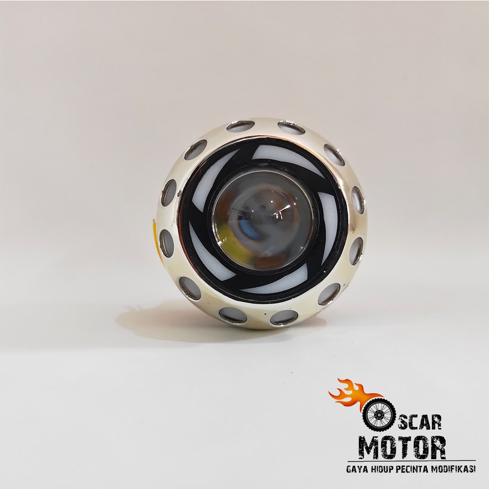 LAMPU DEPAN PROJIE V5 MINI MATAHARI BOHLAM LED LONG STAY FLASH HEADLAMP IRONMAN RAINBOW RUNING 4206 motor motor